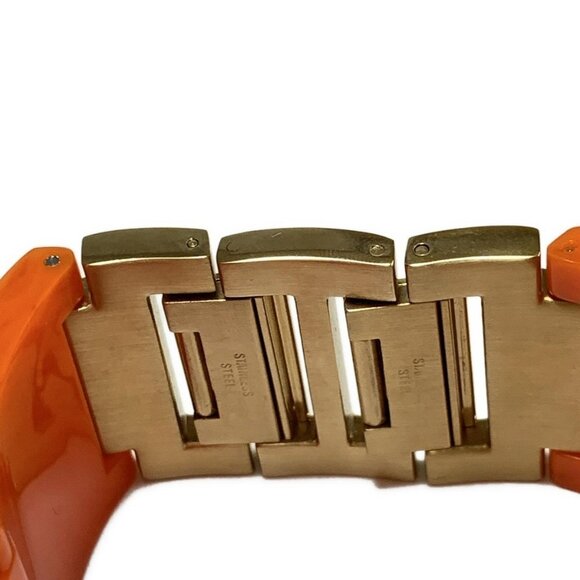 Auth FURLA - Unconfirmed Orange Gold Women's Wrist Watch - Picture 5 of 5